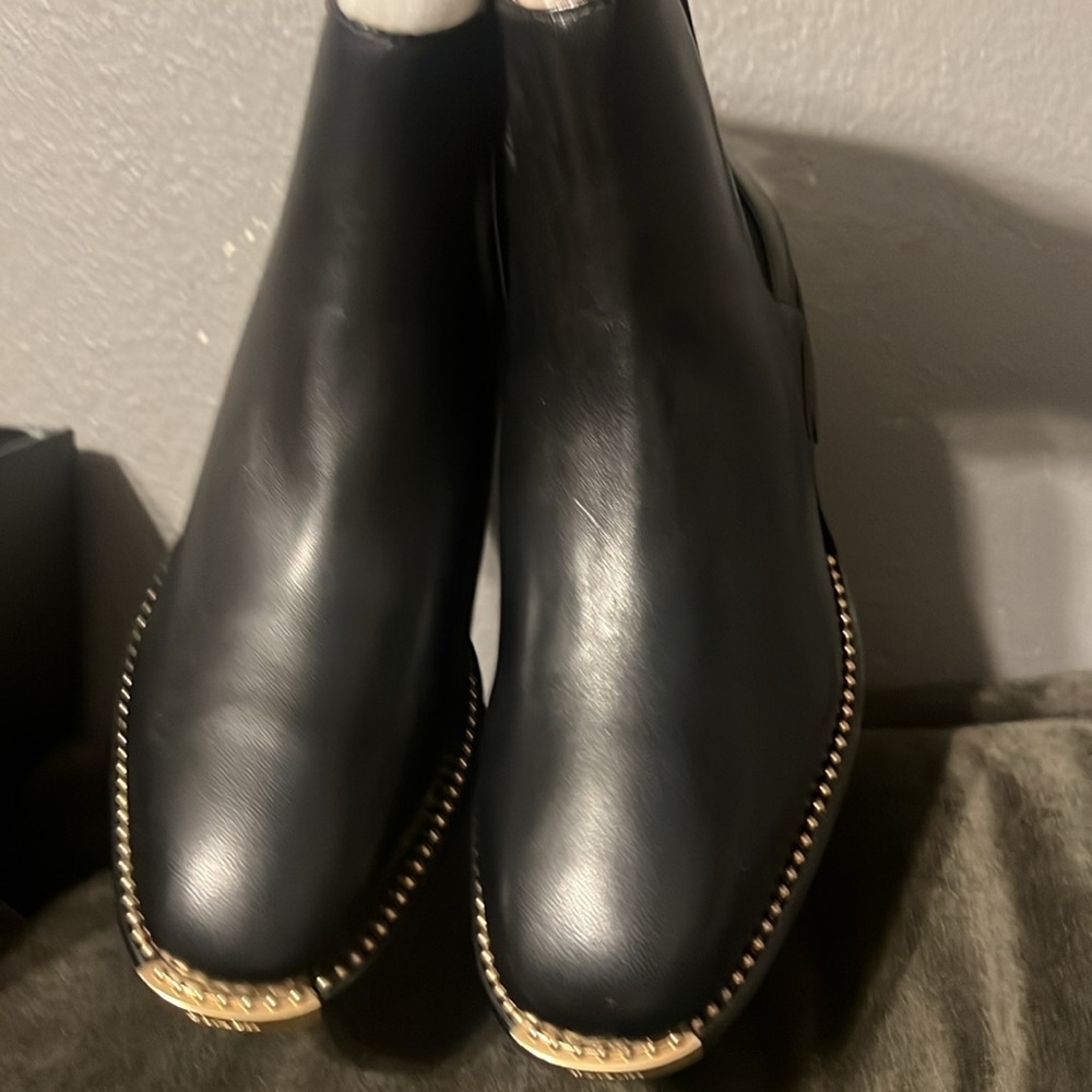 Coach Nichole Leather Ankle Boots Size 6